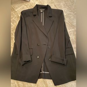 Oversized black blazer